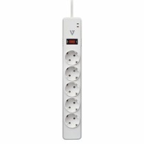 Power Socket - 5 Sockets with Switch V7 SA0512W-8E5          1.8 m