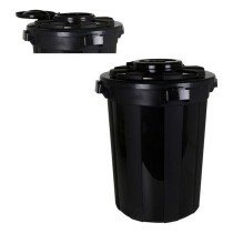 Rubbish Bin Hop Dem Black With lid