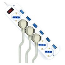 Power Socket - 6 Sockets with Switch Ewent EW3932-3M 3500W White