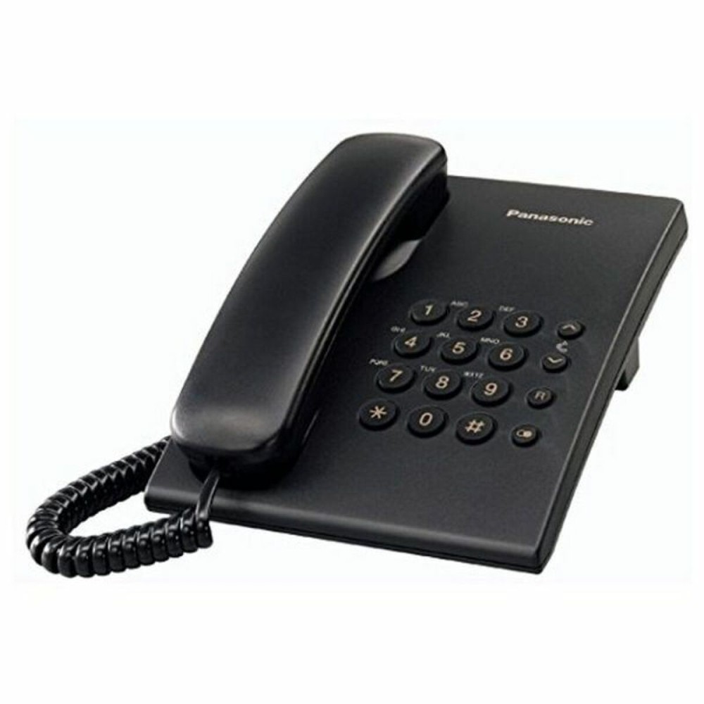 Telefone Fixo Panasonic KX-TS500EXB Preto (Recondicionado B)