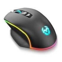 LED Gaming Mouse Krom NXKROMKEOS 6400 dpi RGB Black