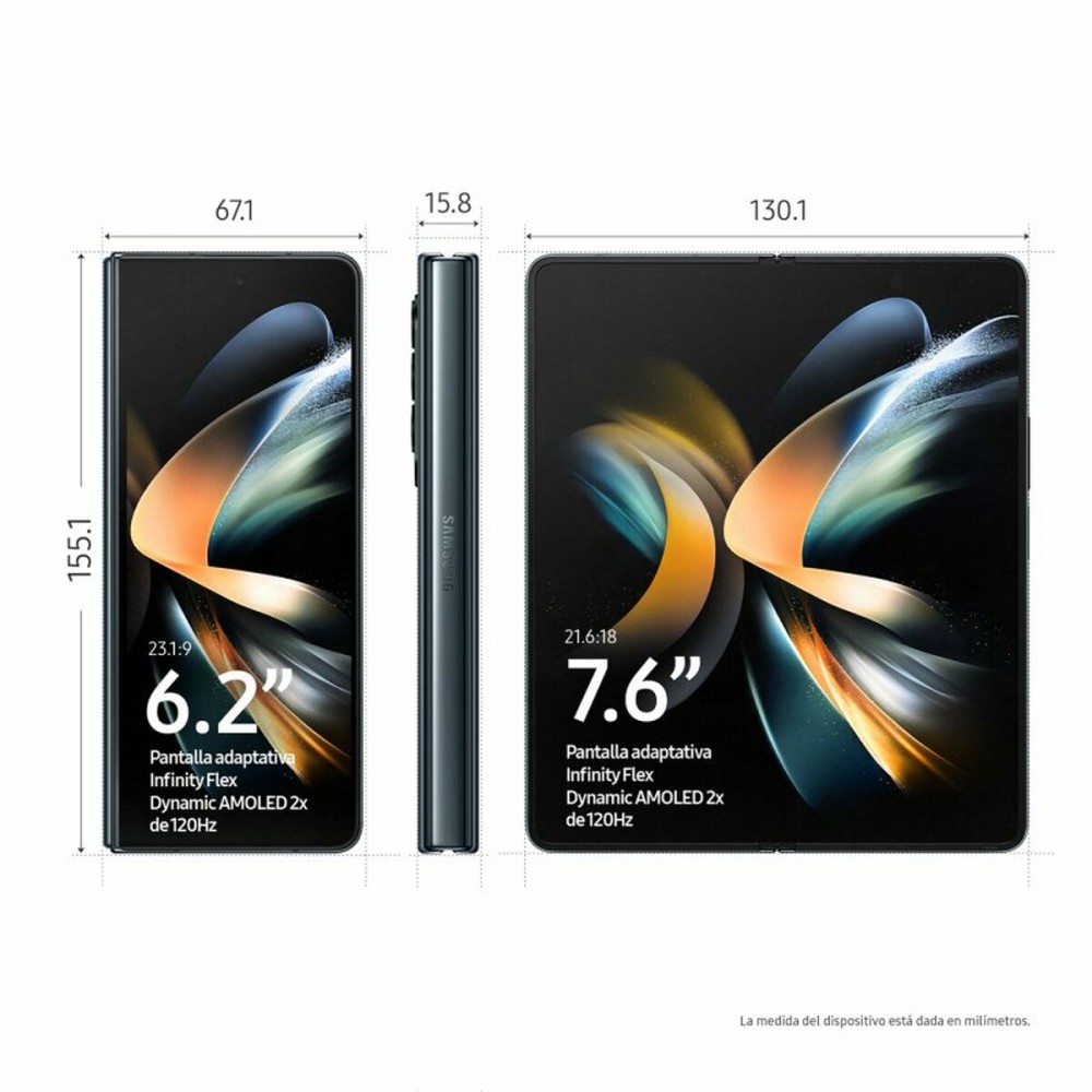 Smartphone Samsung Galaxy Z Fold4 Verde 7,6" 256 GB Octa Core 12 GB RAM