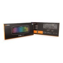 Gaming Tastatur Krom NXKROMKYRA RGB USB Schwarz