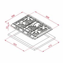 Gas Hob Teka EX70 1 5G 11300W (68 CM)