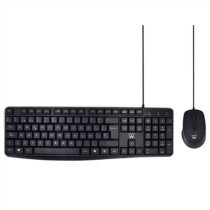 Teclado e Rato Ewent EW3006 Preto Qwerty espanhol