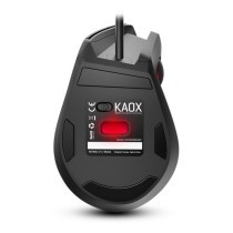 Mouse Gaming con LED Krom Kaox 6400 dpi RGB Nero