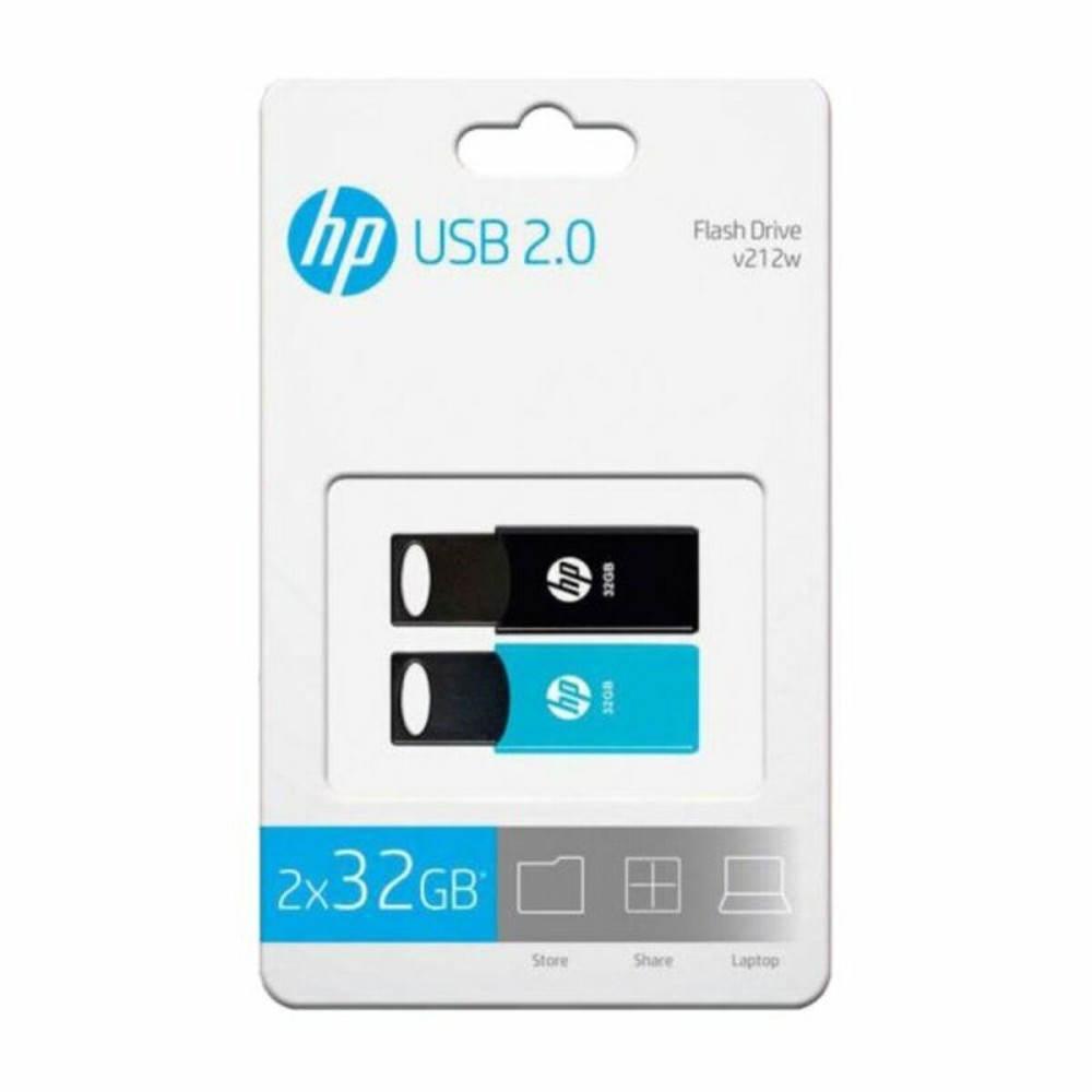 Memoria USB HP 212 USB 2.0 Blu/Nero (2 uds)
