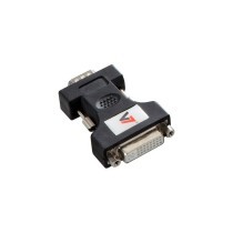 Adaptador DVI-I para VGA V7 V7E2VGAMDVIIF-ADPTR  Preto