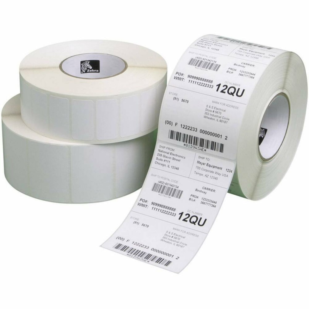 Printer Labels Zebra V363853 White (12 Units)