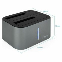 Dock Station Dual TooQ TQDS-805G 2.5"-3.5" HDD/SSD SATA USB 3.0 Grigio