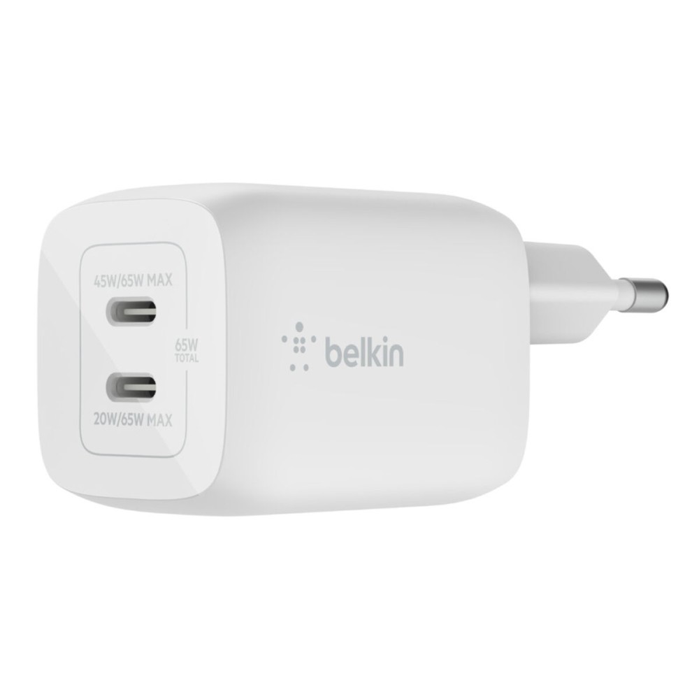 Cargador de Pared Belkin WCH013VFWH Blanco 65 W